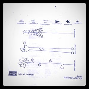 Stampin up. Narrow and nice. 2003